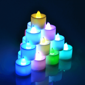 24 pcs LED Flame Less Electronic Candles - Safe, Battery Operated Decor Price in Pakistan | LAPTAB