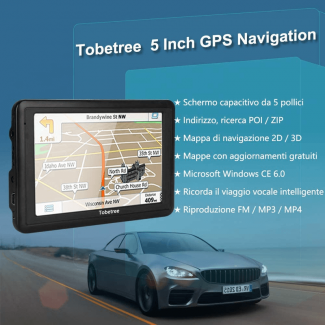 Tobetree MT985 5-Inch Smart GPS System with Touch Screen and Multimedia Support Price in Pakistan | LAPTAB