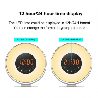 Wake Up Light Alarm Clock with FM Radio, Sunrise Simulation & Multi Color Light Price in Pakistan | LAPTAB