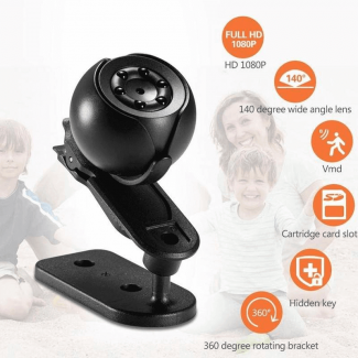 SQ6 Mini Surveillance Camera 1080P with Night Vision for Home Security
