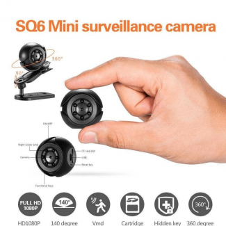 SQ6 Mini Surveillance Camera 1080P with Night Vision for Home Security Price in Pakistan | LAPTAB