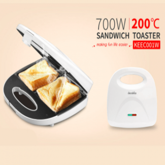Decakila KEEC001W Sandwich Toaster with Non-Stick Plates and Thermostat Price in Pakistan | LAPTAB