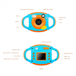 5MP Kids Mini Digital Camera with Durable Silicone Shell and Video Recording Price in Pakistan | LAPTAB