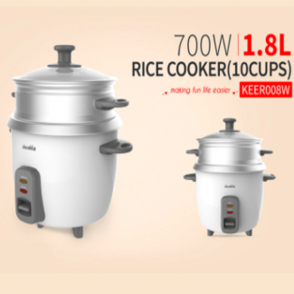 Decakila KEER008W Electric Rice Cooker for Rice, Meat, and Vegetables
