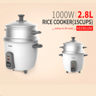 Decakila KEER010W Electric Rice Cooker for Rice, Meat, and Vegetables