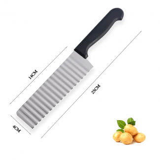 French Fries Cutter Knife - Stainless Steel Wavy Cutter for Home Cooking Price in Pakistan | LAPTAB