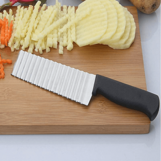 French Fries Cutter Knife - Stainless Steel Wavy Cutter for Home Cooking Price in Pakistan | LAPTAB