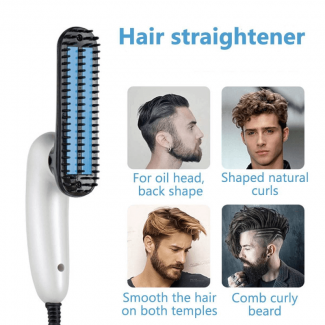 2 In 1 Hair and Beard Straightener Comb with Ceramic Coating for Healthy Styling Price in Pakistan | LAPTAB