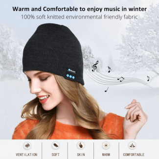 Bluetooth Music Hat Smart Headset - Warm Winter Cap with Built-in Speakers Price in Pakistan | LAPTAB