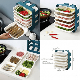 6 Tier Wall Mounted Tray Kitchen Organizer for Efficient Space Saving Price in Pakistan | LAPTAB