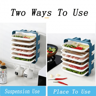 6 Tier Wall Mounted Tray Kitchen Organizer for Efficient Space Saving Price in Pakistan | LAPTAB