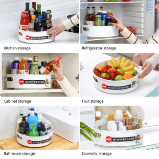 Pack of 2 Non-Slip Rotating Storage Trays for Closet and Kitchen Organization Price in Pakistan | LAPTAB