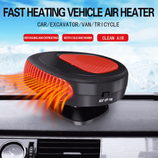 Portable 12V Car Heater Fan for Fast Heating and Windshield Defrosting