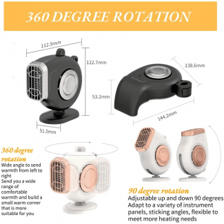 2 in 1 Fast Car Heater Defroster with 360 Rotation for Winter Comfort Price in Pakistan | LAPTAB