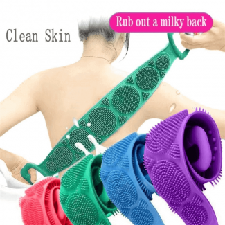 Silicone Back Scrubber Soft Loofah Bath Towel