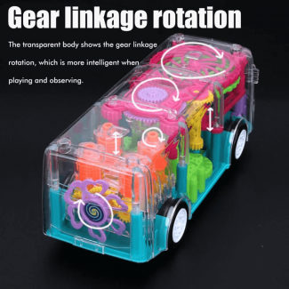 Mini Auto Flashing Gear Bus Toy - Colorful Lights & Spin Stunts for Kids Price in Pakistan | LAPTAB