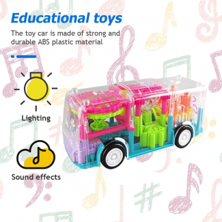 Mini Auto Flashing Gear Bus Toy - Colorful Lights & Spin Stunts for Kids Price in Pakistan | LAPTAB