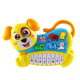 Cute Dog Electronic Piano Keyboard - Educational Toy for Kids