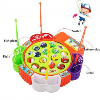 Electric Rotating Kids Fishing Toy with Music for Fun Family Play Price in Pakistan | LAPTAB