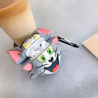 3D Tom Cat Silicone Case for Apple AirPods Pro - Shockproof & Cute Design Price in Pakistan | LAPTAB