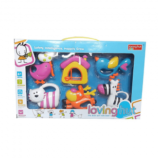 Munchkin Land Loving Hut Rattle Set for Babies - 6 Pcs, 6 to 24 Months Price in Pakistan | LAPTAB