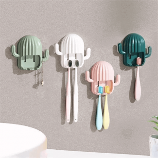 Cute Cactus Self-Adhesive Toothbrush Holder for Family Use Price in Pakistan | LAPTAB