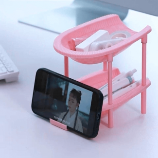 Cute Mini 2 Tier Shelf Desktop Organizer for Clutter-Free Spaces Price in Pakistan | LAPTAB