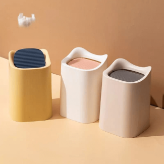 Nordic Style Mini Desk Trash Can - Eco-Friendly and Cute Waste Bin Price in Pakistan | LAPTAB
