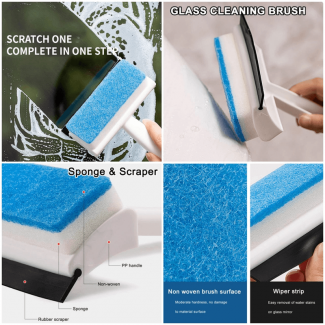 Multi-Function Glass Window Wiper with Soap Sponge and Flexible Hook Price in Pakistan | LAPTAB