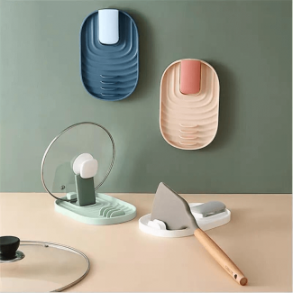 Silicone Kitchen Spatula Spoon Rest - Heat Resistant, 4 Slot Design Price in Pakistan | LAPTAB