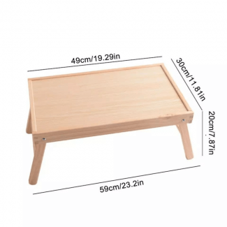 Bamboo Breakfast Table Tray - Versatile Serving Tray for Meals and Laptops Price in Pakistan | LAPTAB