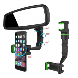 360 Car Multifunctional Rearview Mirror Phone Holder with Adjustable Angle Price in Pakistan | LAPTAB