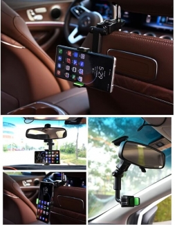 360 Car Multifunctional Rearview Mirror Phone Holder with Adjustable Angle Price in Pakistan | LAPTAB