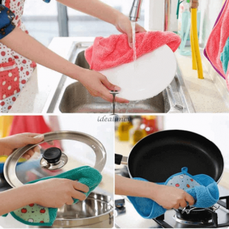 Soft Hand Towel 30 x 40 cm - Ultra Absorbent Kitchen Towel with Fruit Pattern Price in Pakistan | LAPTAB