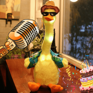 Electric Dancing Duck Plush Toy - Soft, Cuddly, Educational Fun for Kids Price in Pakistan | LAPTAB