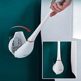 Silicone Water Drop Toilet Brush and Holder Set for Effective Cleaning Price in Pakistan | LAPTAB