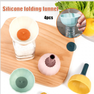 Silicone Oil Folding Funnel with Detachable Filter for Kitchen Use Price in Pakistan | LAPTAB
