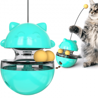 Cat Treat Dispenser Fun Tumbler Toy for Cats and Dogs, Adjustable Difficulty Price in Pakistan | LAPTAB