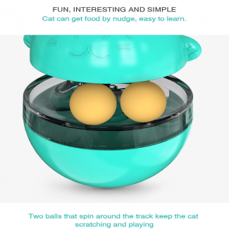 Cat Treat Dispenser Fun Tumbler Toy for Cats and Dogs, Adjustable Difficulty Price in Pakistan | LAPTAB