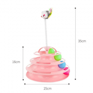 4 Level Ball Training Cat Toy - Interactive Exercise Tower for Cats Price in Pakistan | LAPTAB