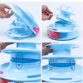4 Level Ball Training Cat Toy - Interactive Exercise Tower for Cats Price in Pakistan | LAPTAB