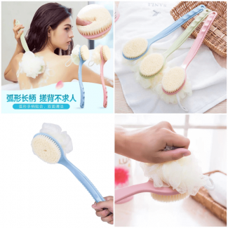Long Handle Bath Brush - 2-in-1 Body Scrubber for Exfoliation and Back Care Price in Pakistan | LAPTAB