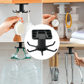 Adjustable Rotating Hooks for Kitchen Cabinets - Space Saving & Easy Install Price in Pakistan | LAPTAB