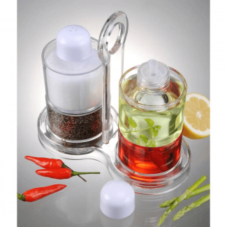KD01040 4-in-1 Oil, Vinegar, Salt, and Pepper Dispenser Set in Glass Price in Pakistan | LAPTAB