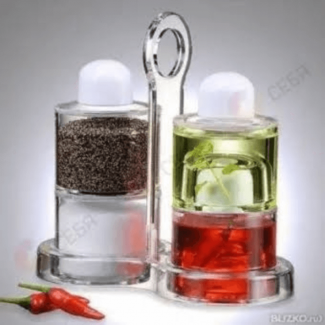 KD01040 4-in-1 Oil, Vinegar, Salt, and Pepper Dispenser Set in Glass Price in Pakistan | LAPTAB