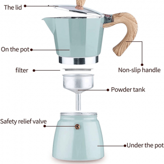 Aluminum Classic Espresso Machine - Italian Stovetop Coffee Maker Price in Pakistan | LAPTAB