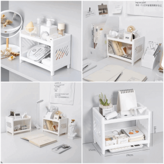 2 Tier Storage Rack Desktop Organizer - Durable and Waterproof Design Price in Pakistan | LAPTAB