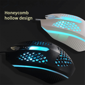 L601 Luminous Color USB Wired Mouse - Ergonomic Design with 3 Buttons Price in Pakistan | LAPTAB