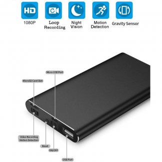 H2 Power Bank with HD Night Vision Camera and 5000mAh Dual USB Charging Price in Pakistan | LAPTAB