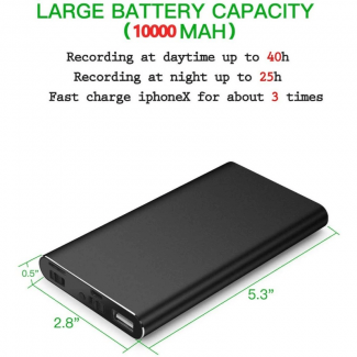 H2 Power Bank with HD Night Vision Camera and 5000mAh Dual USB Charging Price in Pakistan | LAPTAB